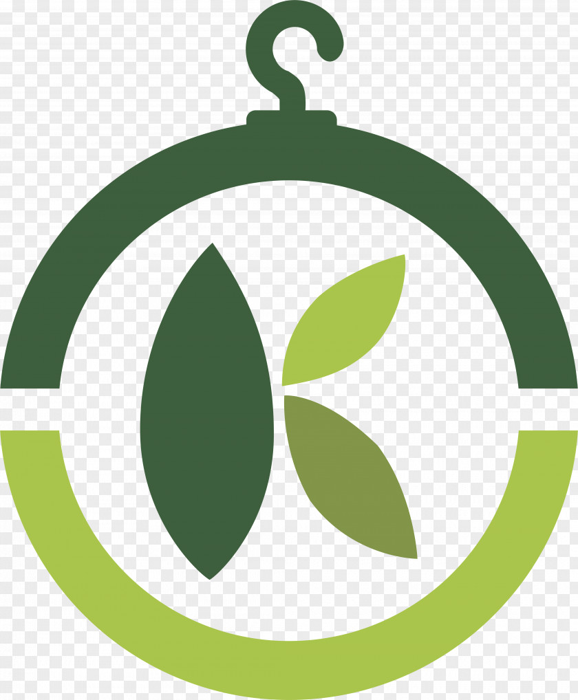 Oval Symbol Green Leaf Logo PNG