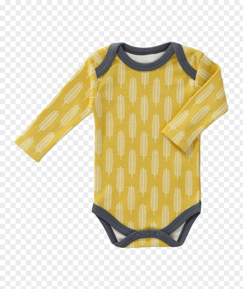 Retro Sunbeams With Yellow Stripes Romper Suit T-shirt Infant Children's Clothing PNG