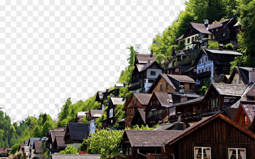 Austria Hallstatt Town Eleven High-definition Television 1080p Wallpaper PNG