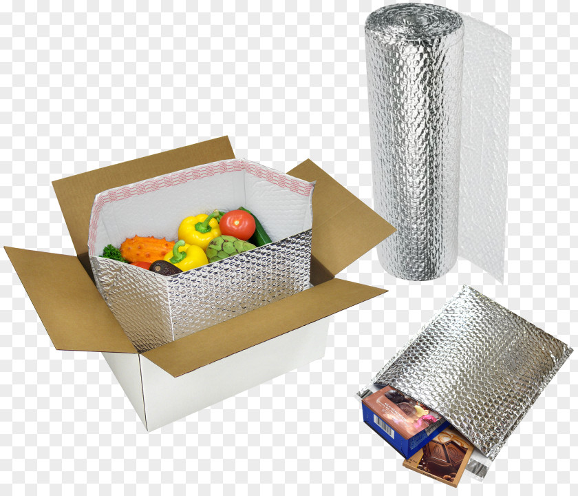 Box Paper Cold Chain Packaging And Labeling Bubble Wrap PNG
