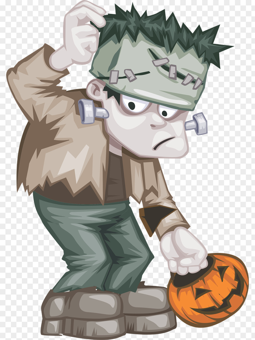 Frankenstein Halloween Clip Art PNG