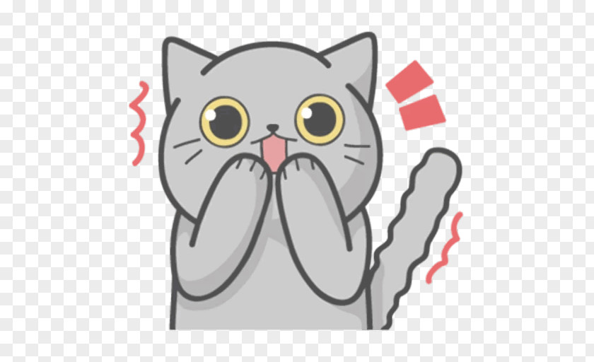 Kitten Whiskers Cat Telegram Sticker PNG