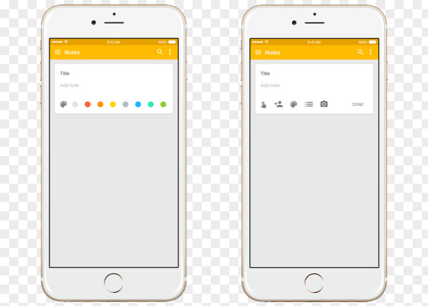 Smartphone Material Design Google Keep PNG