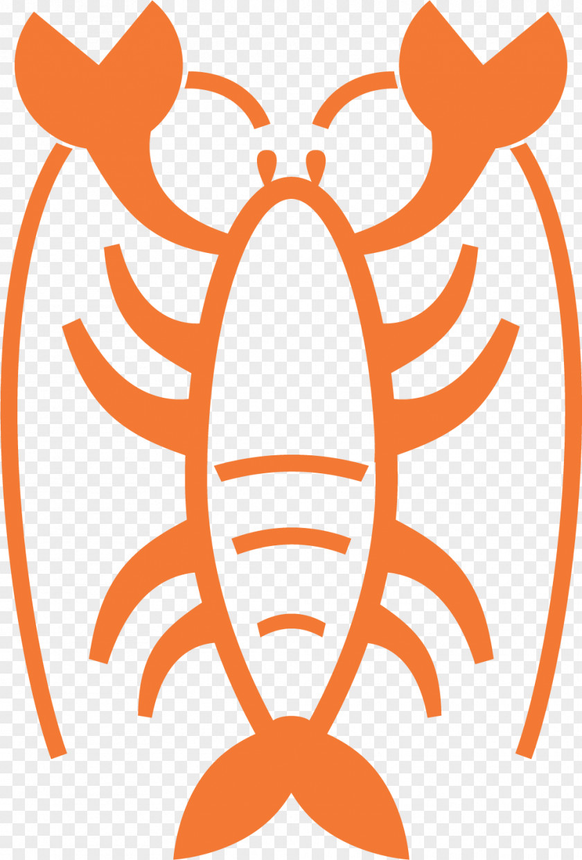 Orange Prawn Graphic Design Illustration PNG