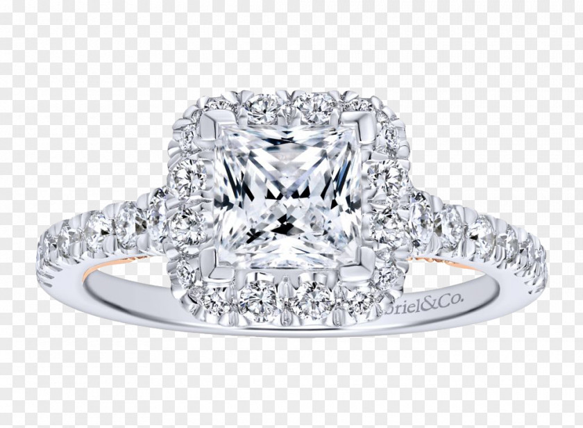 Ring Jewelry Engagement Diamond Cut Princess PNG