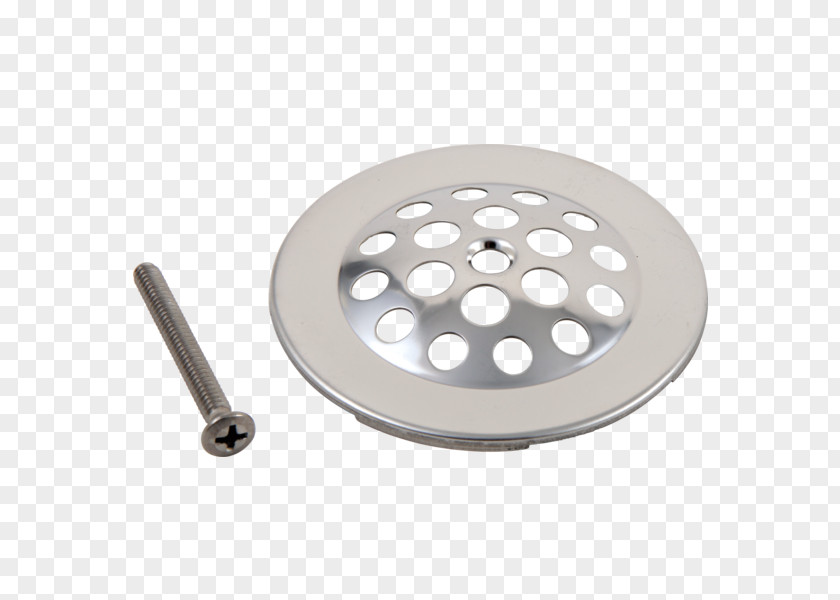 Screw Tap Stainless Steel Strainer Drain Bathtub PNG