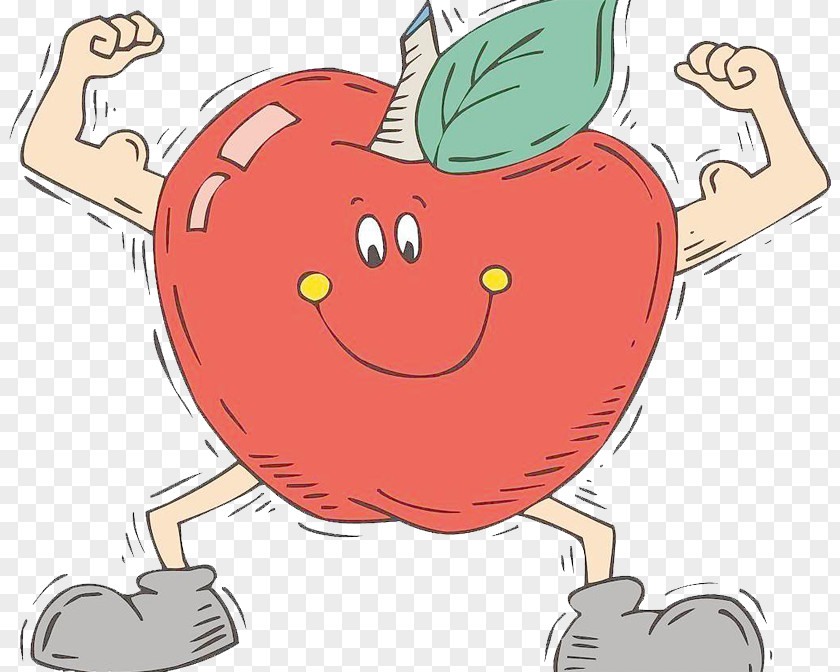 Apple Hercules Cartoon PNG
