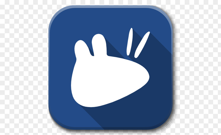 Apps Start Here Xfce Blue Thumb Hand Finger PNG