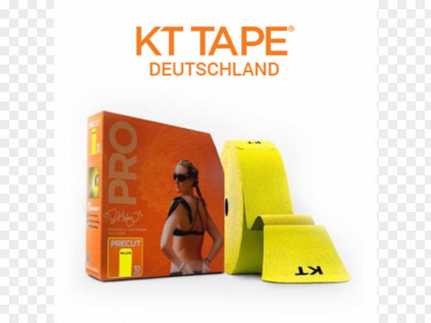 Kt Elastic Therapeutic Tape Adhesive Athletic Taping Kinesiology Yellow PNG