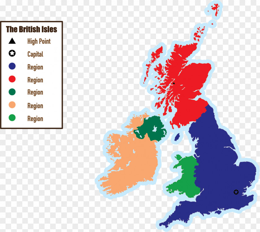 Map Identifier England Scotland Wales British Isles Ireland PNG