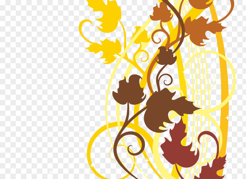 Autumn Leaves Vector Euclidean Clip Art PNG