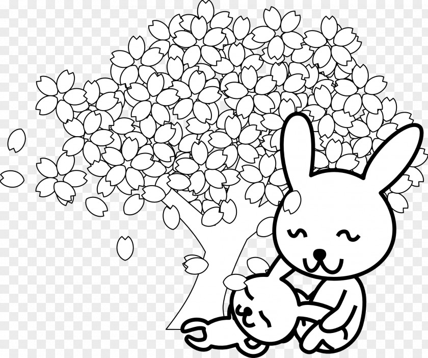 Blossom Clipart Coloring Book Cherry Clip Art PNG