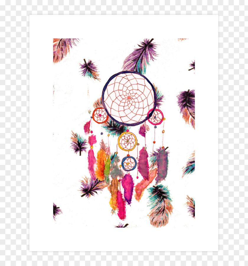 Dreamcatcher Watercolor Painting PNG