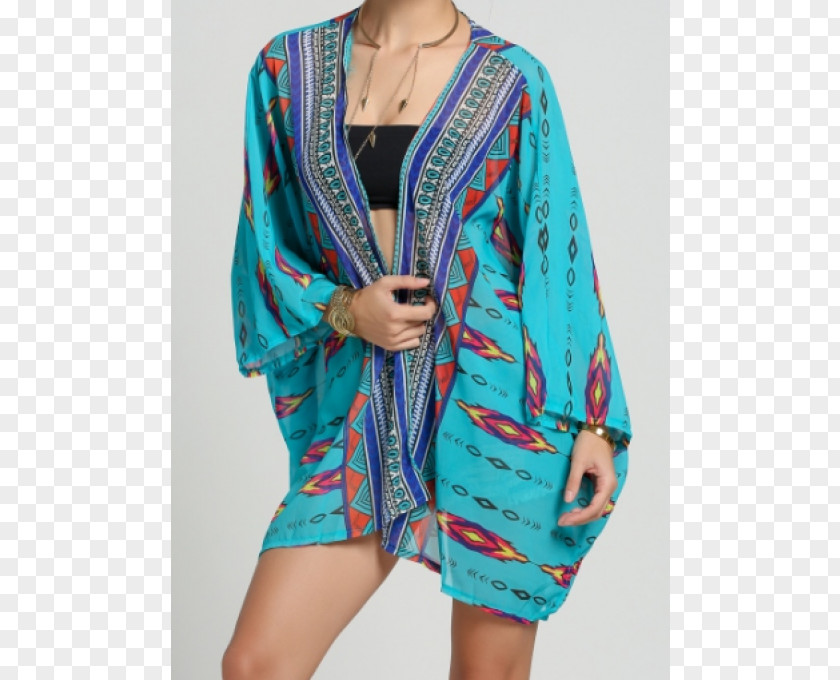 Dress Kimono Sleeve Cardigan Collar PNG