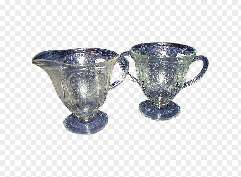 Glass Coffee Cup Saucer Cobalt Blue PNG