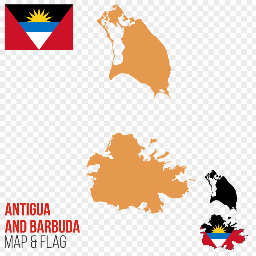 Antigua And Barbuda Vector Map Flag Of PNG