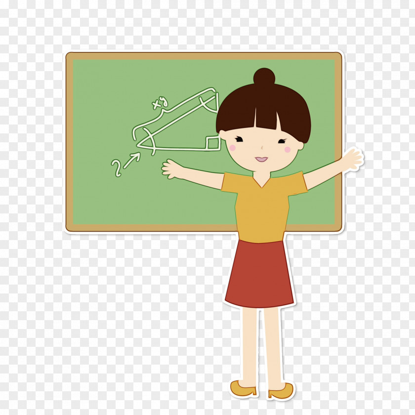 Gesture Teacher Cartoon Clip Art Blackboard PNG