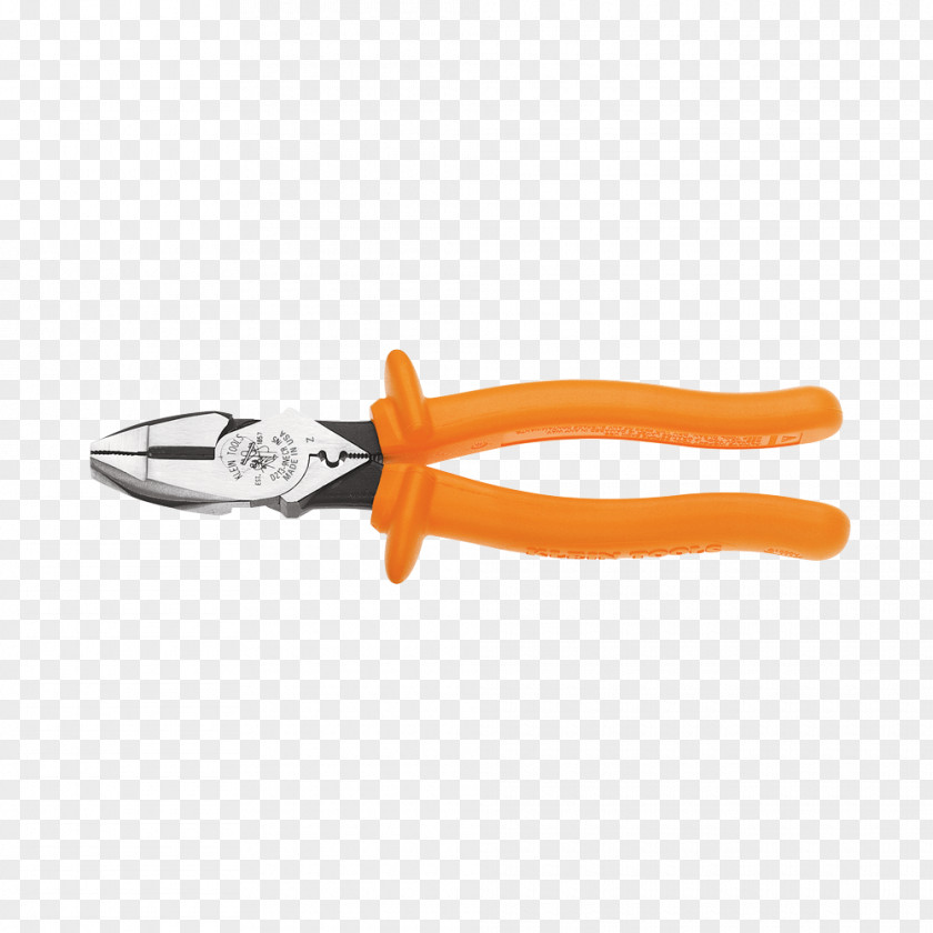 Klein Tools Hand Tool Lineman's Pliers Crimp PNG