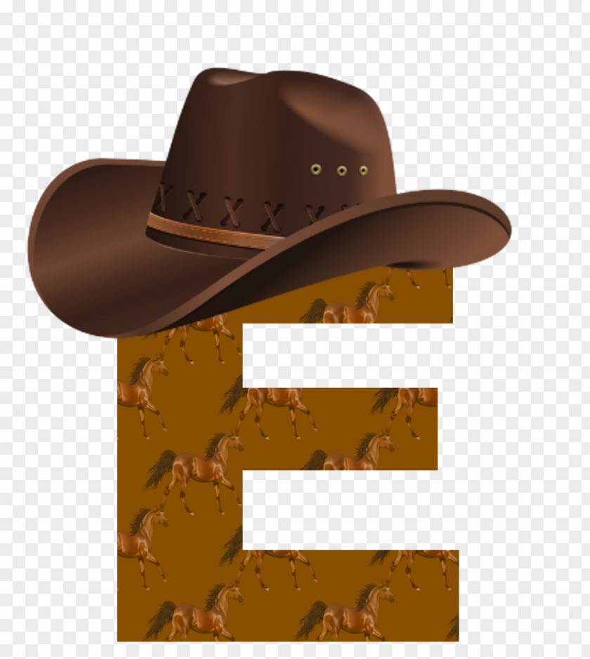 Horse Cowboy Hat Alphabet PNG