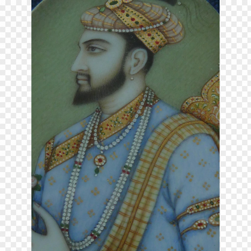 Indian Princess Mughal Painting Empire Portrait Miniature PNG
