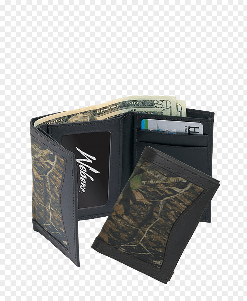 Wallet Money Clip Camouflage Leather Mossy Oak PNG