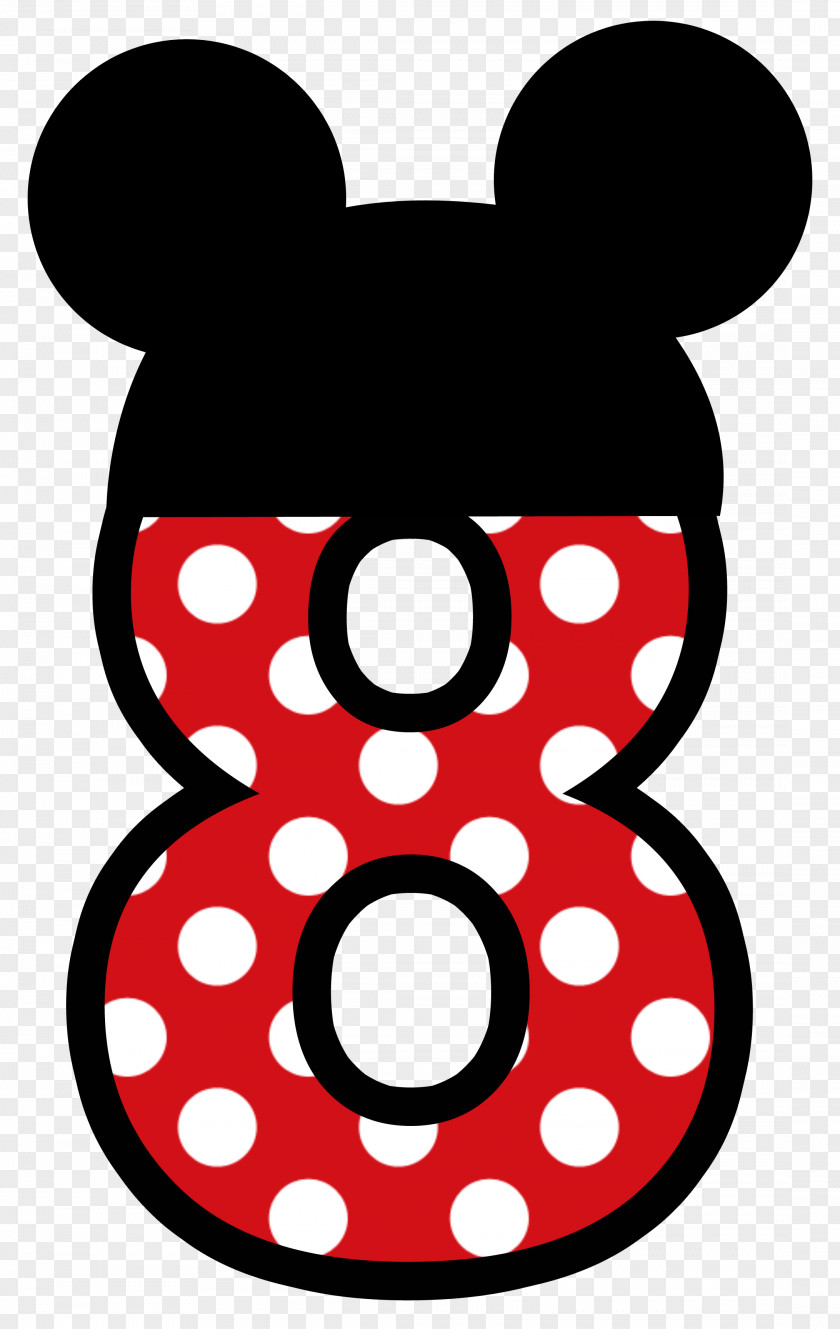 9 Minnie Mouse Mickey Number Clip Art PNG