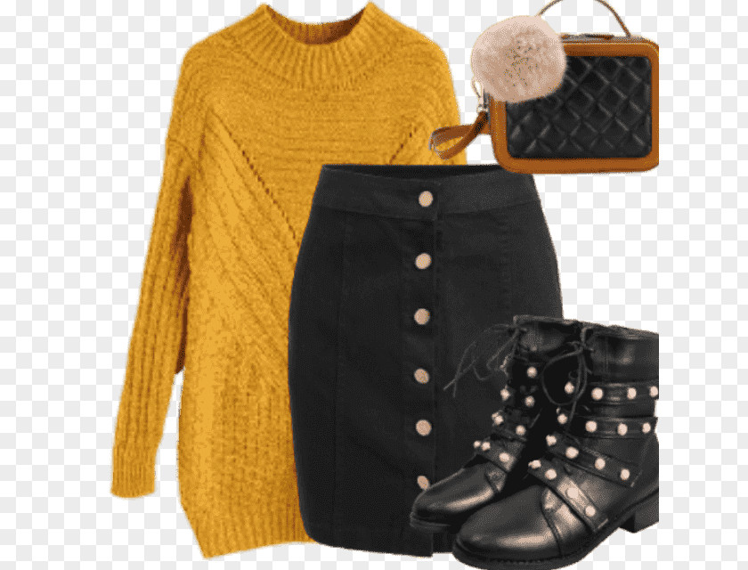 Boot Fashion Sweater Yellow PNG