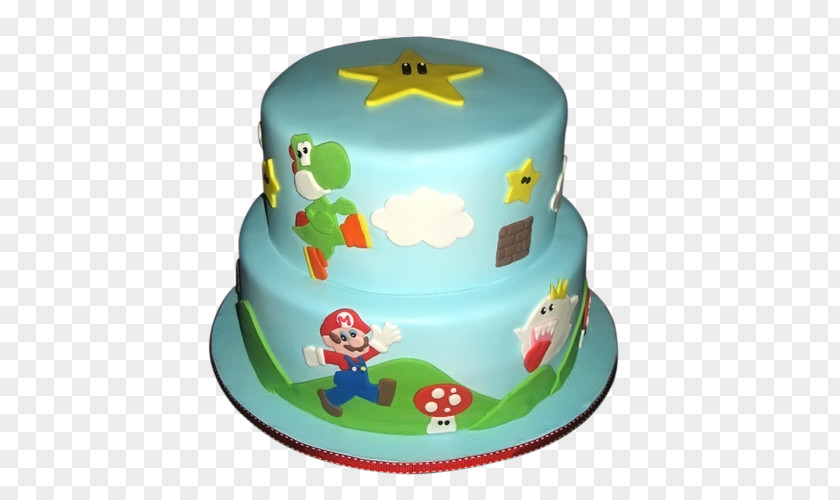 Mario Bros Birthday Cake Torte Super Bros. Decorating PNG