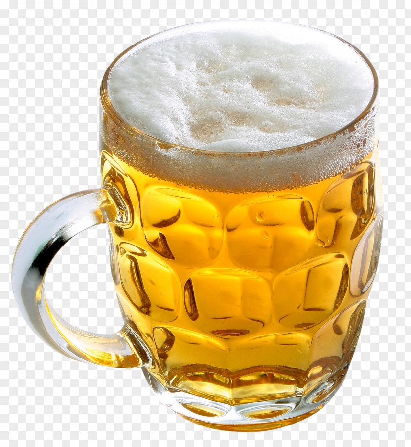 A Large Glass Of Beer Wheat Mug Glassware Drink PNG