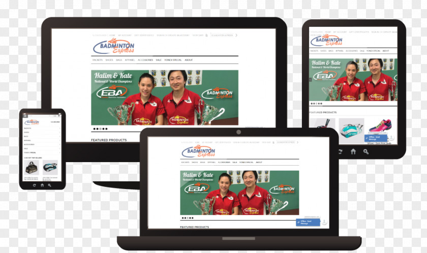 Badminton Tournament Responsive Web Design Graphic Headband PNG