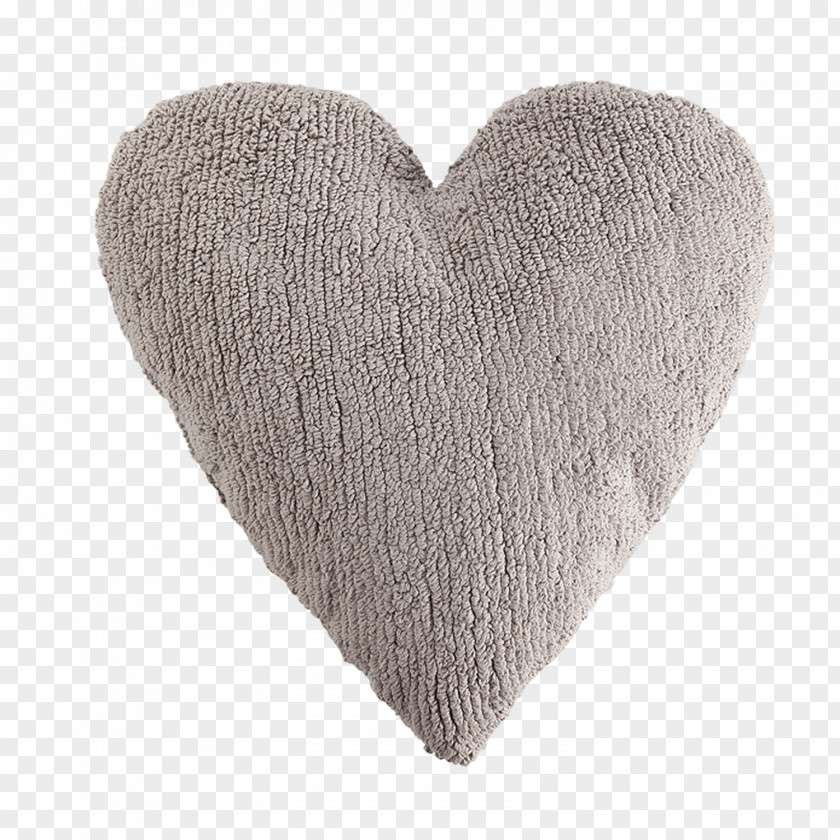 Beige Wool Heart PNG