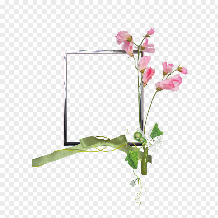 Floral Decorative Frame Material Picture PNG