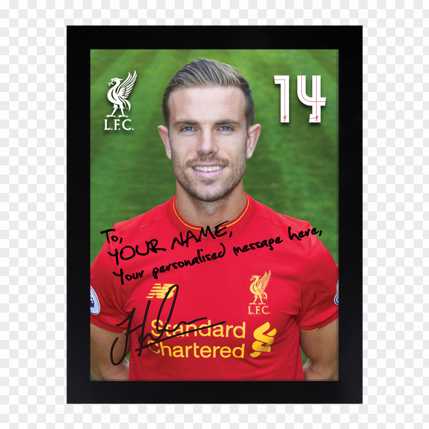 Jordan Henderson Melwood Facial Hair Portrait Autograph PNG