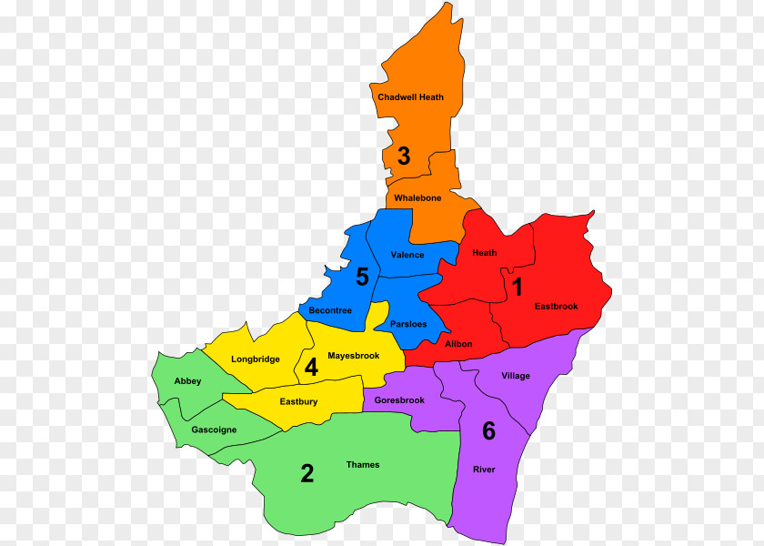 Map Dagenham Monterrey Barking Electoral District PNG