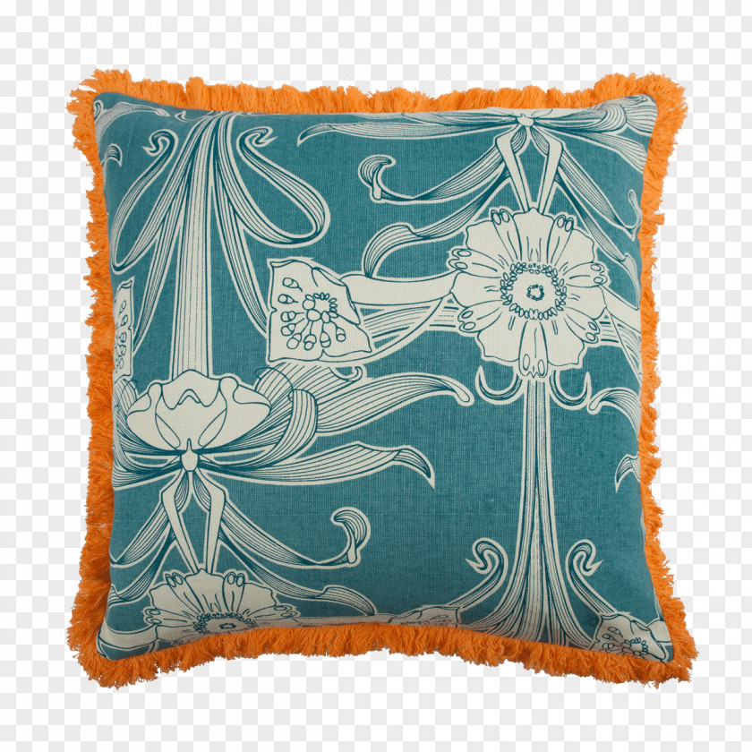 Pillow Throw Pillows Cushion Fringe Rectangle PNG