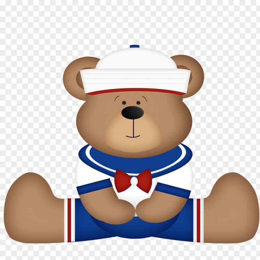 Teddy Bear Sailor PNG bear , urso clipart PNG