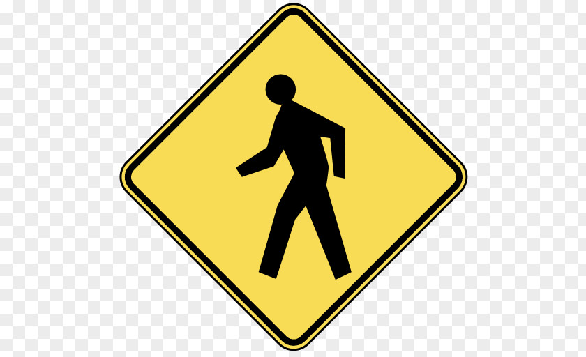 Traffic Signs Pedestrian Crossing Warning Sign PNG