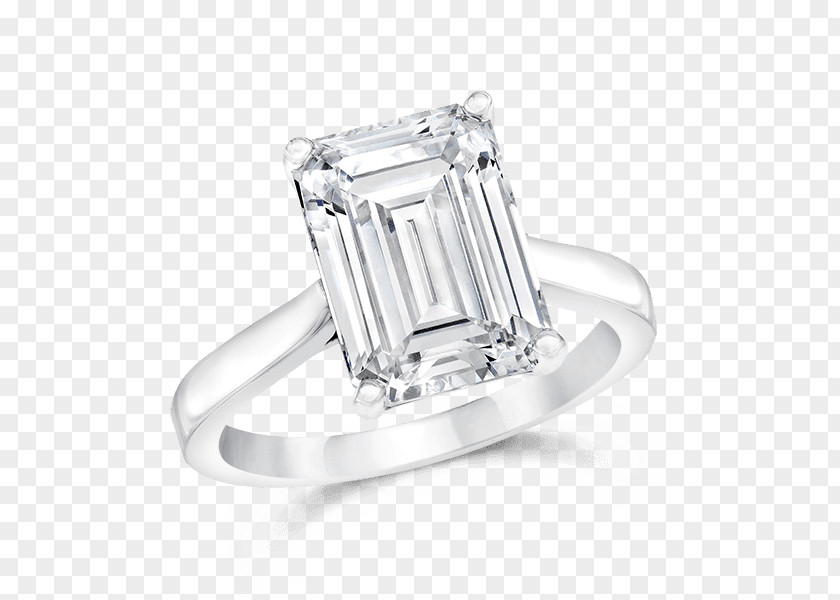 Emerald Cut Bridal Sets Ring Product Design Silver Body Jewellery PNG
