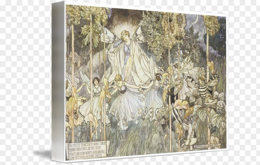 Painting A Midsummer Night's Dream Hermia Art Canvas Print PNG