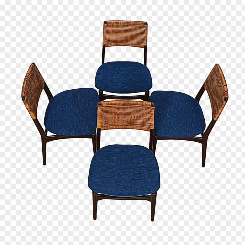 Plastic Armrest Furniture Chair Table Cobalt Blue Outdoor PNG
