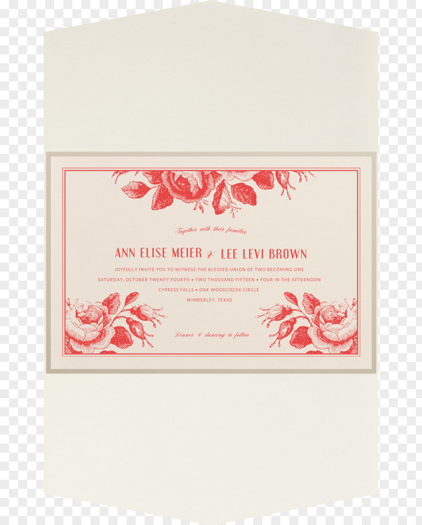 Wedding Invitation Roses Calligraphy Mobile Phones Customer Font PNG