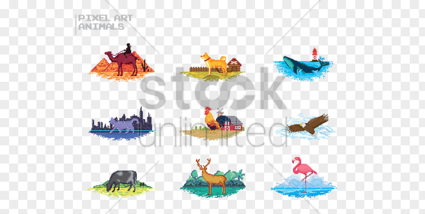 Animals Collection Line Clip Art PNG