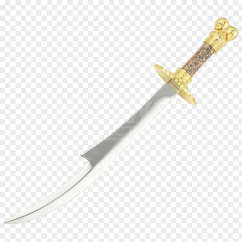 Mongol Empire Bowie Knife Dagger PNG