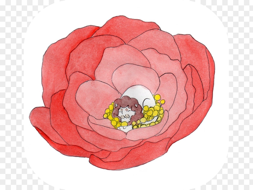 Peony Chinese Flower Watercolor Painting PNG