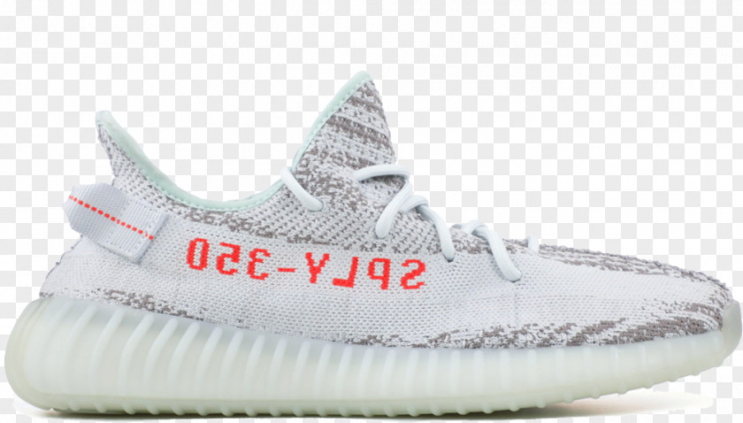 Adidas Yeezy Blue Tints And Shades Sneakers PNG