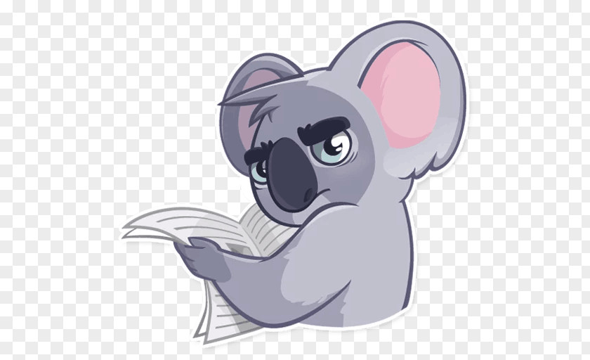 Koala Sticker Telegram Viber Clip Art PNG