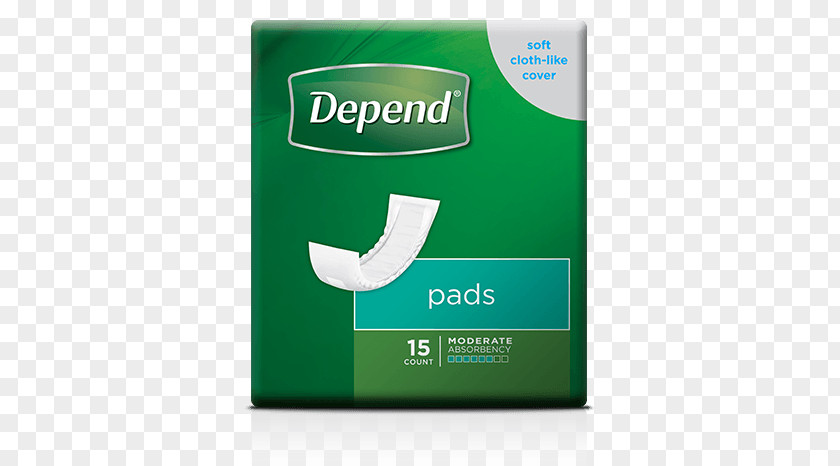 Sanitary Napkin Diaper Brand Depend PNG