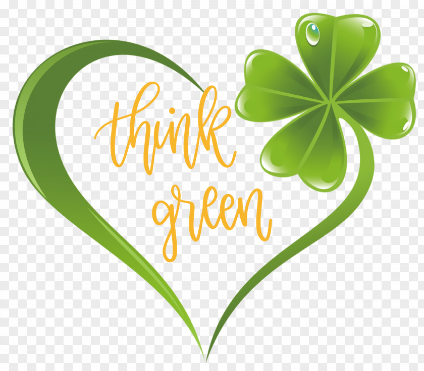 Think Green St Patricks Day Saint Patrick PNG