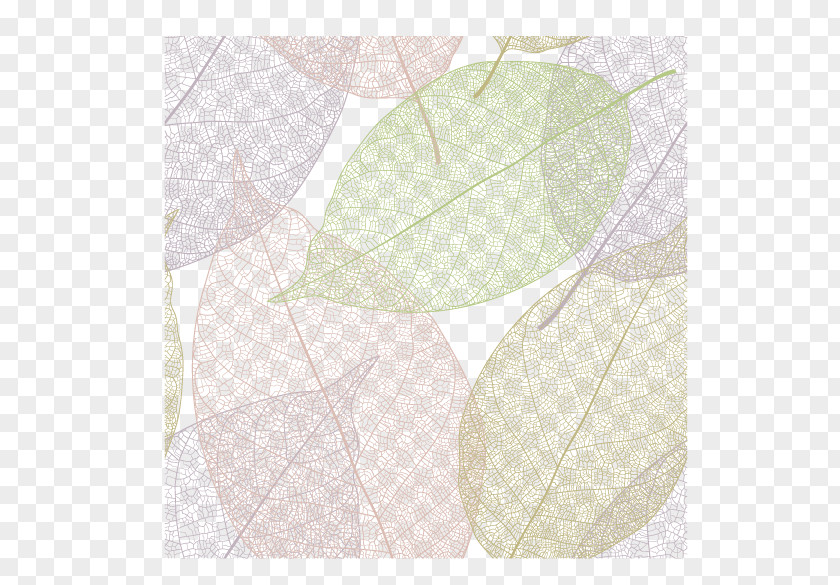 Fresh Leaf Shading Lines Textile Angle Lilac Pattern PNG