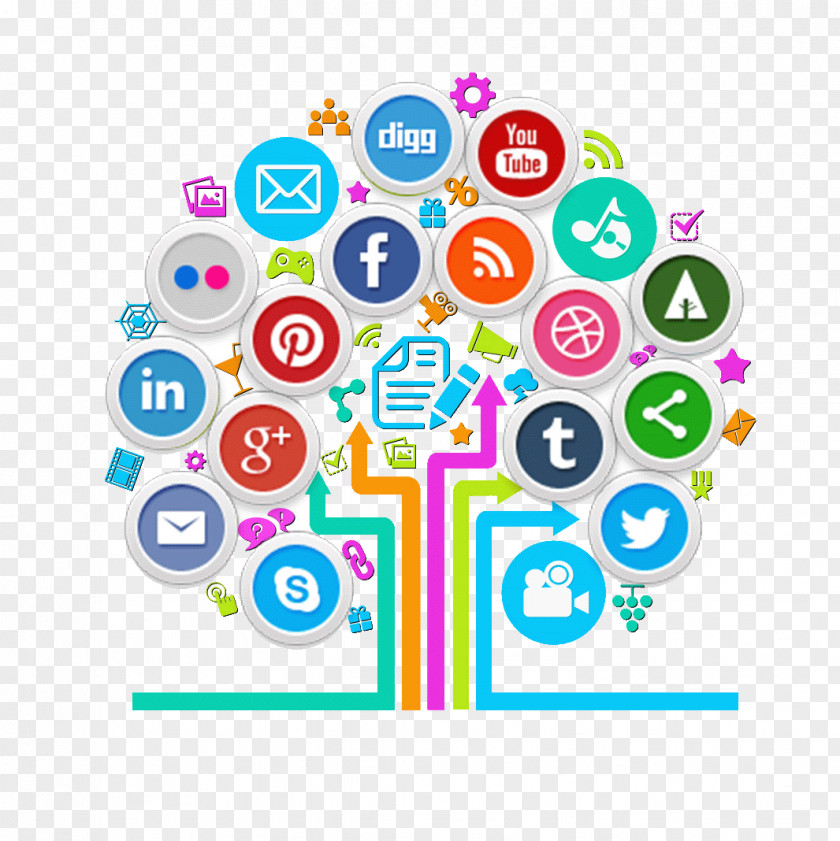 Social Network Media Marketing Digital Optimization PNG